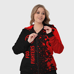 Женский 3D-костюм Foo Fighters - red gradient по-вертикали, цвет: 3D-черный — фото 2