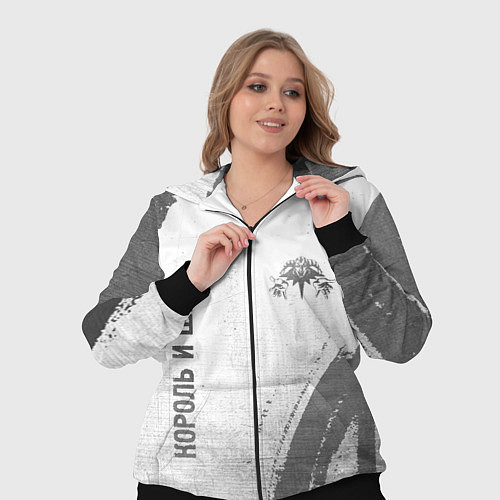 Женский костюм Король и Шут - white gradient вертикально / 3D-Черный – фото 3