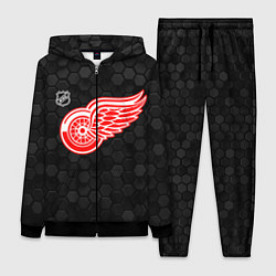 Женский 3D-костюм Детройт Ред Уингз - черные соты, цвет: 3D-черный