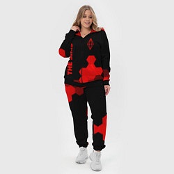 Женский 3D-костюм The Sims - red gradient вертикально, цвет: 3D-черный — фото 2