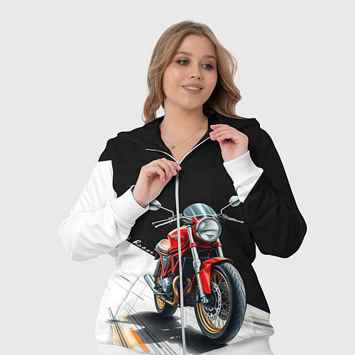 Женский костюм Ducati Racer / 3D-Белый – фото 3