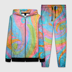 Женский костюм Абстракция - multicolored curves