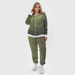 Женский 3D-костюм Абстракция - old board painted with green paint, цвет: 3D-белый — фото 2