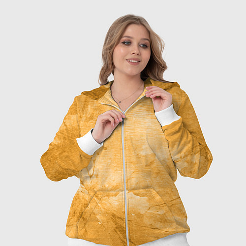 Женский костюм Абстракция - bright yellow / 3D-Белый – фото 3