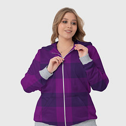 Женский 3D-костюм Баклажан ультрафиолет, цвет: 3D-меланж — фото 2