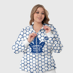 Женский 3D-костюм Торонто Мейпл Лифс - белые соты, цвет: 3D-белый — фото 2