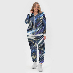 Женский 3D-костюм Серебро жидкий металл, цвет: 3D-белый — фото 2