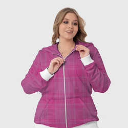 Женский 3D-костюм Checkered pink, цвет: 3D-белый — фото 2