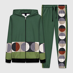 Женский 3D-костюм Луна Малевича сосновый зеленый, цвет: 3D-черный