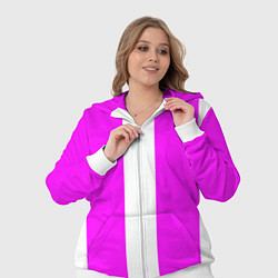 Женский 3D-костюм Color white pink line, цвет: 3D-белый — фото 2