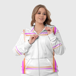 Женский 3D-костюм Neon white orange pink, цвет: 3D-белый — фото 2
