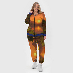 Женский 3D-костюм Закат - Minecraft, цвет: 3D-синий — фото 2