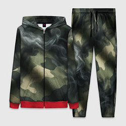 Женский 3D-костюм Камуфляжная ткань с дымом, цвет: 3D-красный