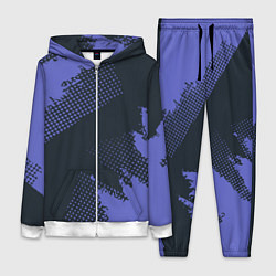 Женский костюм Абстрактная текстура в синем