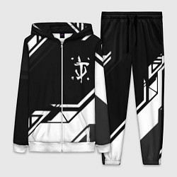 Женский 3D-костюм Doom geometry black, цвет: 3D-белый