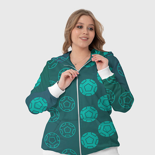 Женский костюм Спортивные мячи / 3D-Белый – фото 3