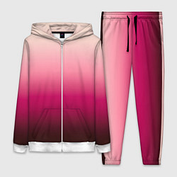 Женский 3D-костюм Градиент transcendent pink омбре, цвет: 3D-белый