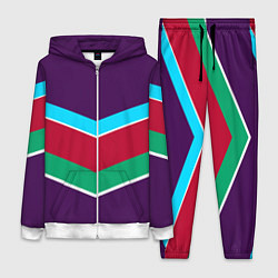 Женский костюм Фиолетовый с полосами