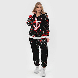 Женский 3D-костюм Doom краски штрихи, цвет: 3D-белый — фото 2