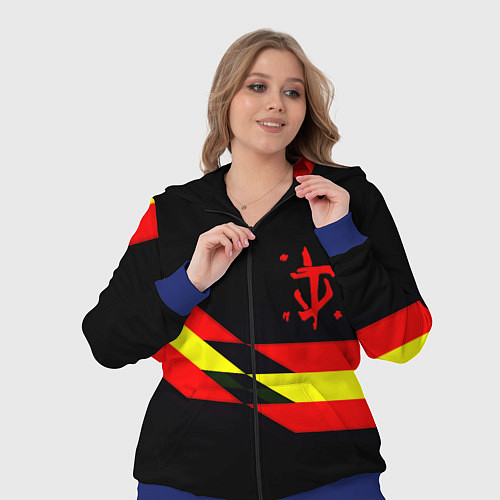 Женский костюм Doom геометрия / 3D-Синий – фото 3