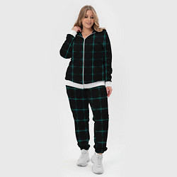 Женский 3D-костюм Color black blue crosses, цвет: 3D-белый — фото 2