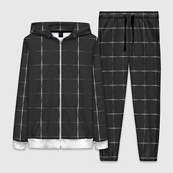 Женский 3D-костюм Color grey white lines, цвет: 3D-белый