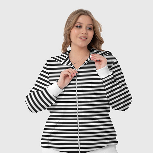 Женский костюм Тельняшка подводника / 3D-Белый – фото 3