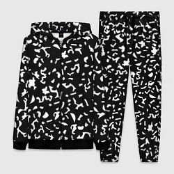 Женский 3D-костюм Черный камуфляж, цвет: 3D-черный