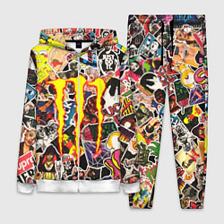 Женский костюм Monster energy stikers logo