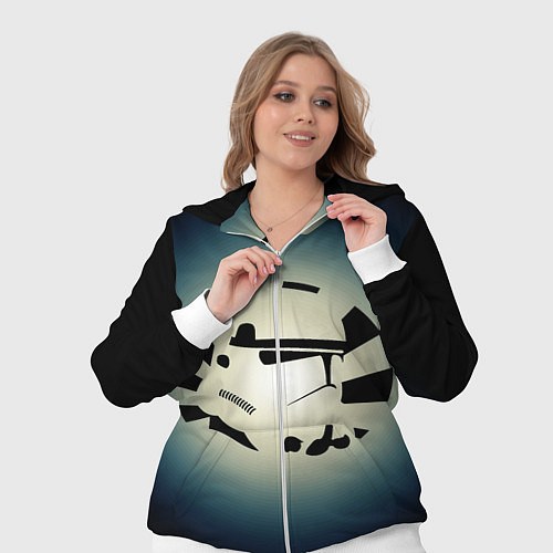 Женский костюм Имперский штурмовик - градиент / 3D-Белый – фото 3