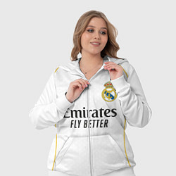 Женский 3D-костюм Реал Мадрид домашняя форма 2025 2026, цвет: 3D-белый — фото 2