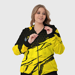 Женский 3D-костюм Российская империя - Желтые потертости, цвет: 3D-черный — фото 2