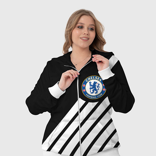 Женский костюм Chelsea geometry sport / 3D-Белый – фото 3