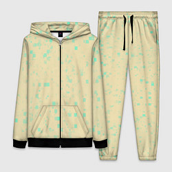 Женский 3D-костюм Color beige turquoise, цвет: 3D-черный