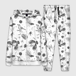 Женский 3D-костюм Сойка в Бузулукском бору, цвет: 3D-белый