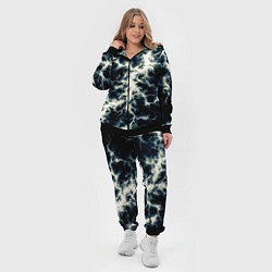 Женский 3D-костюм Чёрно-синий разряд абстракция, цвет: 3D-черный — фото 2