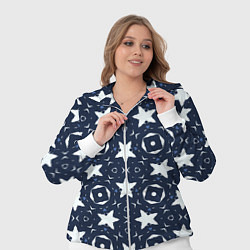 Женский 3D-костюм Звезды, квадраты, сердечки, цвет: 3D-белый — фото 2