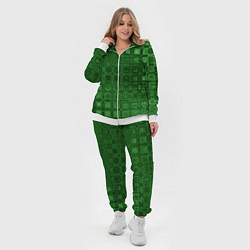 Женский 3D-костюм Текстура изумрудное мерцание, цвет: 3D-белый — фото 2