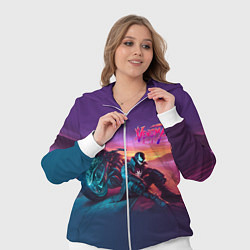 Женский 3D-костюм Venom near his motorcycle - ai art fantasy, цвет: 3D-белый — фото 2