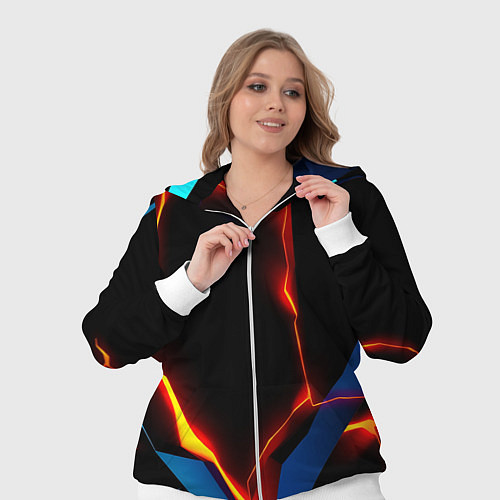 Женский костюм Neon orange glow / 3D-Белый – фото 3