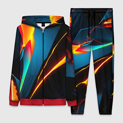 Женский 3D-костюм Multicoloured neon, цвет: 3D-красный