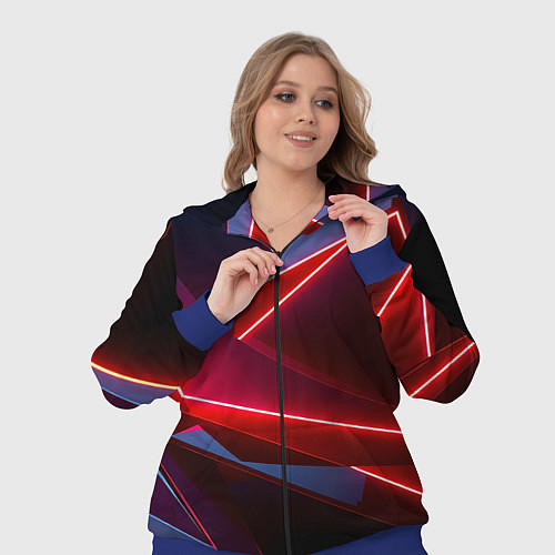 Женский костюм Neon laser red / 3D-Синий – фото 3