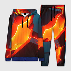 Женский 3D-костюм Neon orange, цвет: 3D-синий