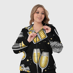 Женский 3D-костюм Новогодний вайб, цвет: 3D-черный — фото 2