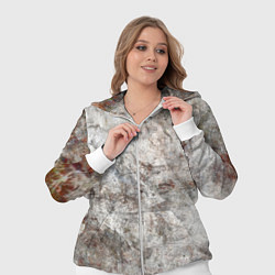 Женский 3D-костюм Абстракция - gray limestone, цвет: 3D-белый — фото 2