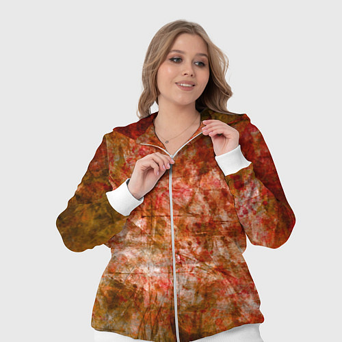Женский костюм Абстракция - bright red / 3D-Белый – фото 3