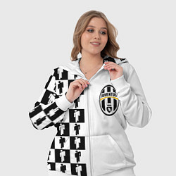 Женский 3D-костюм Ювентус паттерн люди, цвет: 3D-белый — фото 2