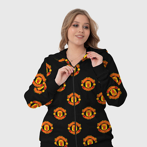 Женский костюм Manchester United Pattern / 3D-Черный – фото 3