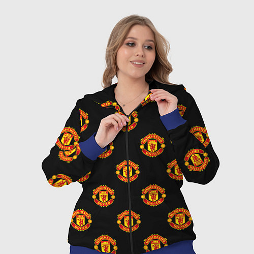 Женский костюм Manchester United Pattern / 3D-Синий – фото 3