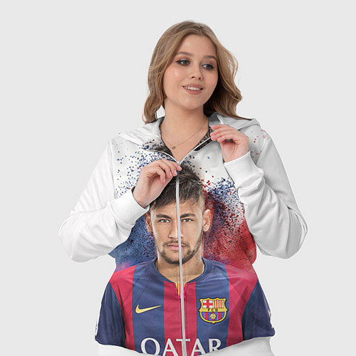 Женский костюм Neymar FCB / 3D-Белый – фото 3